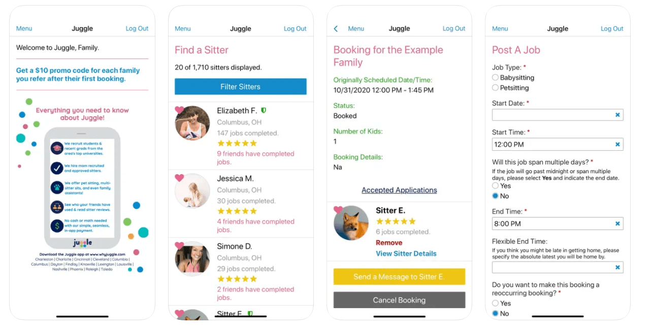 Juggle - Babysitting App