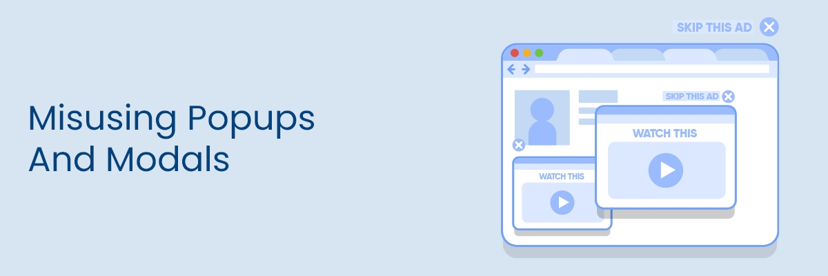 misusing popups and modals